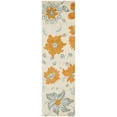 thumbnail image 5 of SAFAVIEH Blossom Rana Floral Flowers Wool Area Rug, Ivory/Multi, 6' x 6' Round, 5 of 10