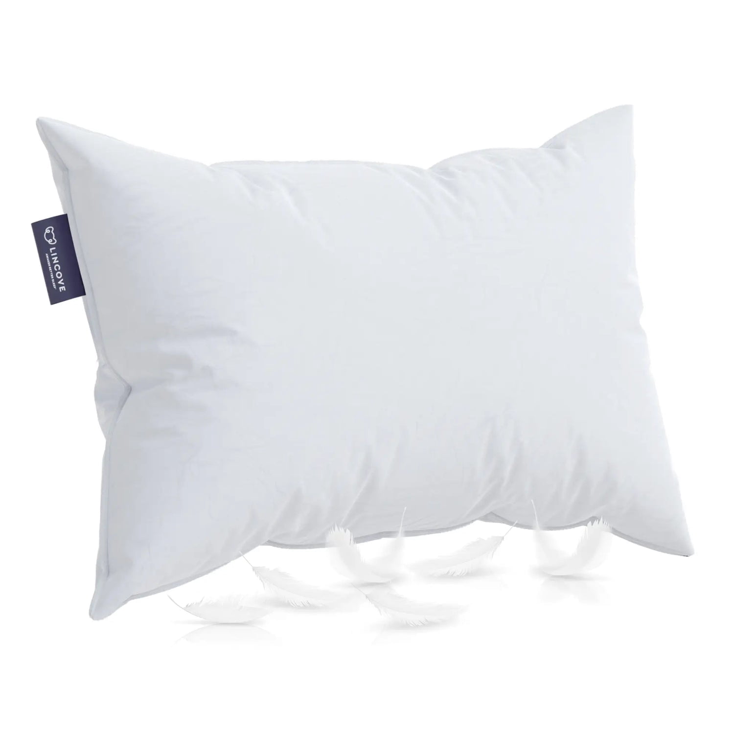 Lincove  Luxury Hotel Collection Bed Pillows for Sleeping with Premium 600 Count Cotton Shell Medium - Standard Size