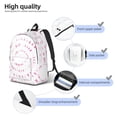 thumbnail image 5 of Xecao Breast Cancer Awareness (4) for Canvas College Laptop Backpack, Durable Rucksack Travel Notebook Bag School Backpack Book Bag for Men Women, 5 of 8