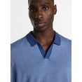 thumbnail image 4 of George Men's Knit Johnny Collar Polo Shirt, Sizes S-5XL, 4 of 5