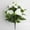 ZZ White, variant on Zhi Vibrant Multi Color Artificial Impatiens Azalea Blooms with Green Leaves for Home Outdoor Garden and Indoor Flower Arrangement Wedding Party Decor