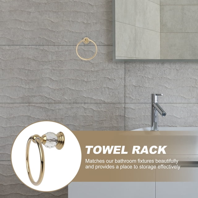 TABLZONE 1Ud Toallero Dorado Acero Inoxidable Soporte Para Toallas En