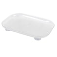 thumbnail image 2 of Organizador de plato giratorio transparente de acrílico desmontable con rotación de 360 grados, bandeja rectangular transparente para refrigerador de cocina, 26 x 35 cm, 2 of 14