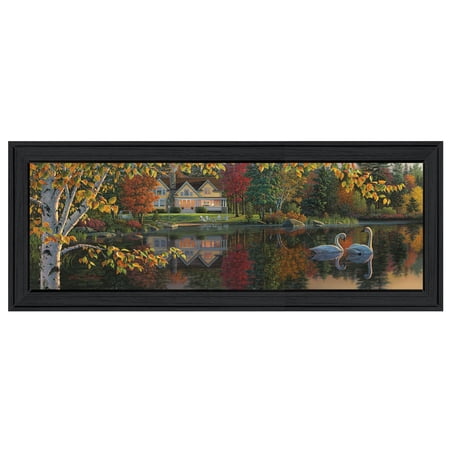 UPC: 0638845197366 | Trendy Decor 4U Traditional  Autumn Grace Panoramic  Framed Print Wall Art by Kim Norlien