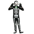 thumbnail image 4 of SILVERCELL 5-15T Teens Kids Halloween Costumes Glow in the Dark Skeleton Costume One-Piece Jumpsuit for Boys and Girls, 4 of 7