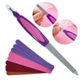 thumbnail image 2 of Paquete Con 12 Limas Para Uñas Y Quita Cuticula De Acero, 2 of 7