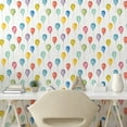 thumbnail image 3 of Ambesonne Cartoon Peel & Stick Wallpaper for Home, Colorful Festive Balloons, 13"x36", Multicolor, 3 of 6
