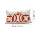 thumbnail image 2 of SDJMa Fall Pumpkin Lumbar Pillow Cover 12x20 Inch, Pumpkin Pattern Embroidery Cushion Case for Sofa Bed Couch Autumn Harvest Thanksgiving Party Farmhouse Home Decor, 2 of 5