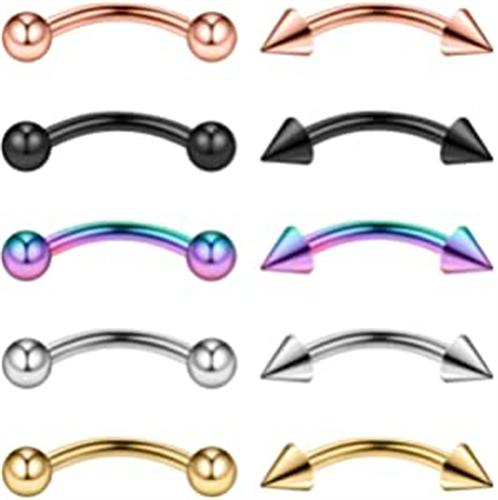 Briana Williams 16G Surgical Steel Eyebrow Ear Navel Belly Lip Ring Body Piercing Jewelry