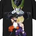thumbnail image 4 of Dragon Ball Z Cell Goku & Gohan Crew Neck Short Sleeve Men's Black T-shirt-3XLB, 4 of 7