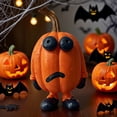 thumbnail image 3 of Halloween Ornament Cartoon Style Vivid Expression Design Pumpkin Decoration Joyful Festive Atmosphere Decor, 3 of 7