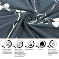 thumbnail image 4 of REGALWOVEN 4 Seater Sofa Slipcovers Stretch Couch Covers with Folral Print Grey Blue X-Large, 4 of 6