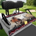 thumbnail image 4 of Uourmeti Golf Cart Seat with Pockets Protection, Compatible with Club Car Golf Cart Sports Golf Cart Seat Covers(Horse), 4 of 8