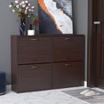 thumbnail image 2 of HOMCOM Armoire de Rangement pour Chaussures Rabattable, Étagère à Chaussures en Bois, Étagère d'Entrée, 2 of 10