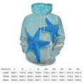 thumbnail image 2 of Two Blue Starfish in Clear Water 3D Print Hoodie Men Women Autumn Thin Pullover Sweatshirt Vintage Streetwear Tops, 2 of 6