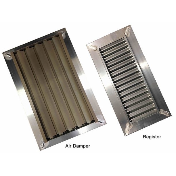 Chameleon Floor Vent Registers with Air Damper match any Floor Tile
