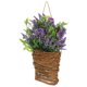 thumbnail image 1 of unbranded De Puerta Con Cesta Colgante De Flores Artificiales Moradas Y, 1 of 6