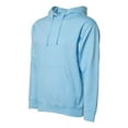 thumbnail image 2 of Independent Trading SS4500 Midweight Hooded Pullover Sweatshirt-Blue Aqua-4X, 2 of 3