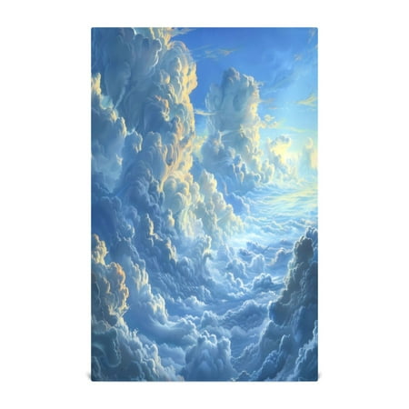 

Kitchen Towel 28x18 Inches x4，Plate Towel Decorative Towel Napkin Tea Towel Tea Towels For Kitchen Dish Cloths & Dish Towels Blue Sky