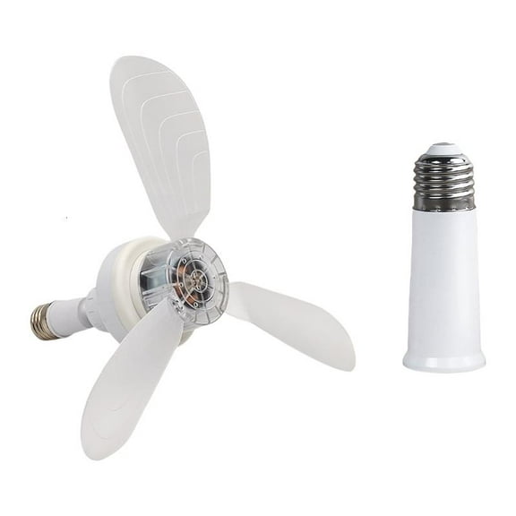 LIANXUE Mini Energy Efficient Ceiling Coolers Fan 18W Low Noise E27 Screw in Socket Fan For Home Study Bathroom