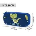 thumbnail image 4 of Goofa Dino Playing Roller Skate Pattern Big Capacity Pencil Pen Case Office College Large Storage High Capacity Bag Pouch Holder Box Organizer, 4 of 9