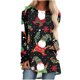 thumbnail image 2 of Pntutb Mujeres Casual Manga Larga Cuello Redondo tops Blusa Suelta Navidad Impreso Camisas Pntutb Pntutb-3701, 2 of 5