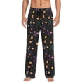 thumbnail image 2 of FREEAMG Celestial Pajama Pants for Men, Men's Separate Bottoms, Pure Cotton Comfortable Lounge Pants for Men（205）, 2 of 7