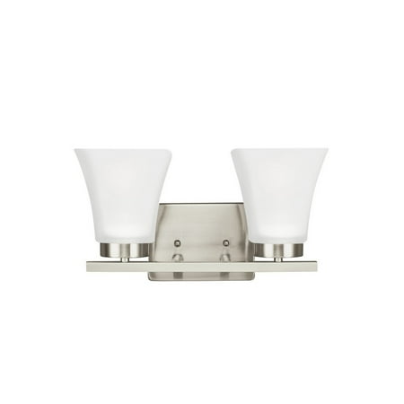 

Two Light Wall/Bath Sconce-Brushed Nickel Finish-Led Lamping Type Bailey Street Home 73-Bel-2755307