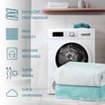 thumbnail image 5 of Throw Blanket Fleece Throw Blanket 40x50in, Teal Gradient Ripple Soft Lightweight Bed Blankets Turquoise Ombre Fuzzy Couch Blankets for All Season, 5 of 9