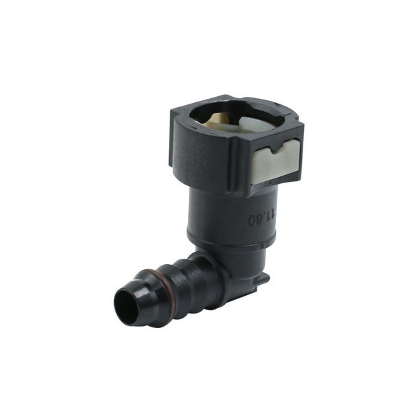 Car Black Fuel Line Hose Pipe Quick Release Plastic Connector 11.80mm