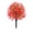 Red, variant on Ohmyroo Artificial Mum Flower Stake, 17.7 In Plastic Outdoor Floral Decor for Porch and Yard
