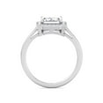 thumbnail image 3 of Havar - Vintage Emerald Cut Halo Moissanite Lab - Diamond Engagement Ring, 3 of 5