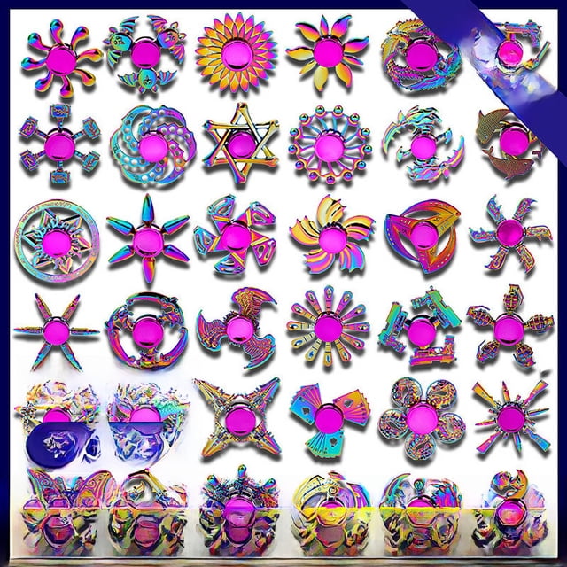 Artefacto de descompresión con giroscopio para dedos de aleación de colores, juguete pequeño de descompresión con giroscopio para dedos