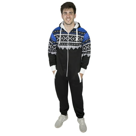 SkylineWears Mens Fashion One Piece Jumpsuit One Piece non Footed Pajamas