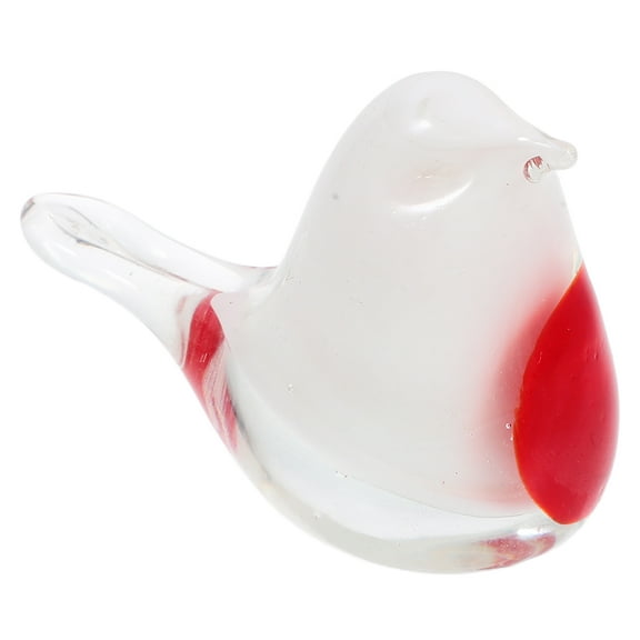 WHAMVOX Crystal Glass Bird Figurine Decorative Glass Animal Statue Ornament For Home For Desktop And Shelf Decor Glass Art
