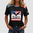 thumbnail image 2 of idosla 250 Anniversary USA Shirt Women 250th Anniversary USA Shirt Patriotic American Flag Eagle Tops 1776-2026 Tshirt Gifts (Grey, M), 2 of 6