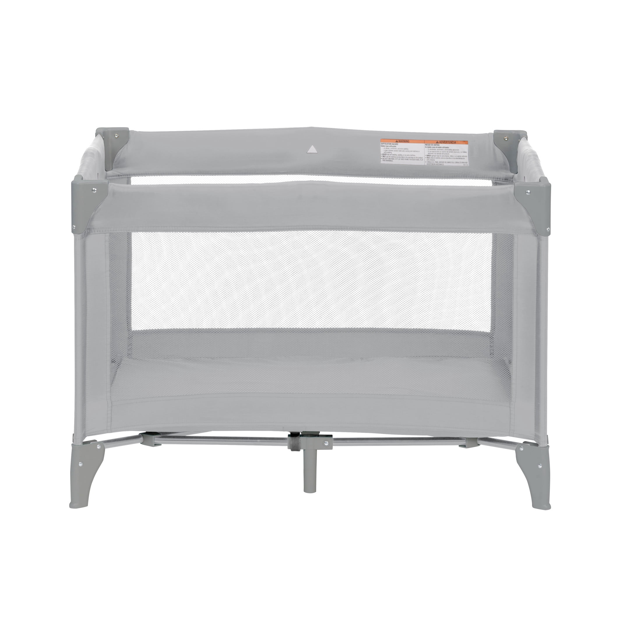 Babideal Portable Baby Play Yard with Mesh Sides and Padded Mat, Arctic Grey