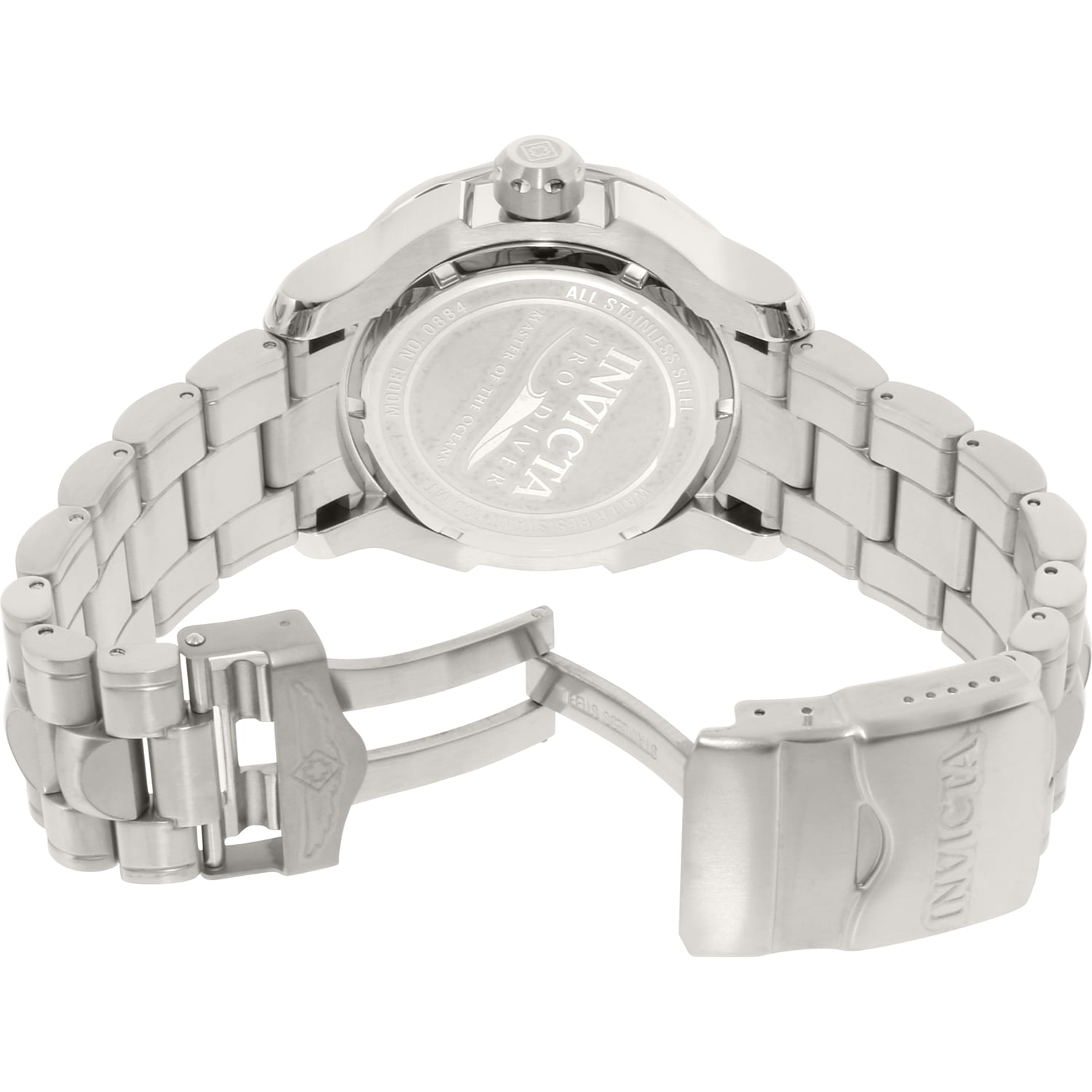 Invicta Men s Pro Diver 0884 Silver Stainless Steel Swiss Quartz Watch