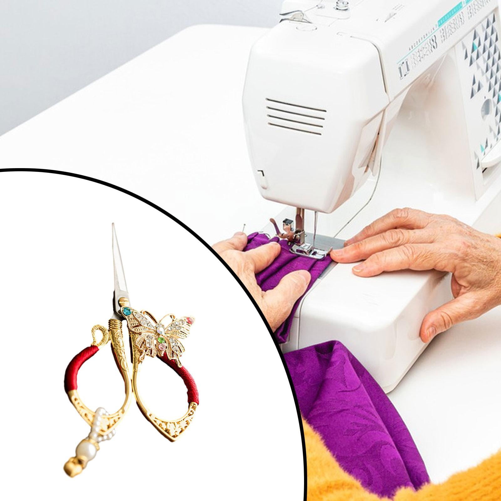 balikha Sewing Detail Shears DIY Craft Sharp s Sturdy Embroidery Tailor for Quilting Household Kitchen Red