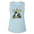 thumbnail image 1 of Def Leppard Hysteria Triangle Stonewash Denim Ladies Muscle Tank 2Xl, 1 of 2