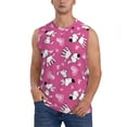 thumbnail image 2 of Lsque Love Dog Print Men's Cotton Blend Sleeveless Muscle Shirts (S-3XL)- Moisture Wicking, Odor Protection, UPF 30+,XX-Large, 2 of 8
