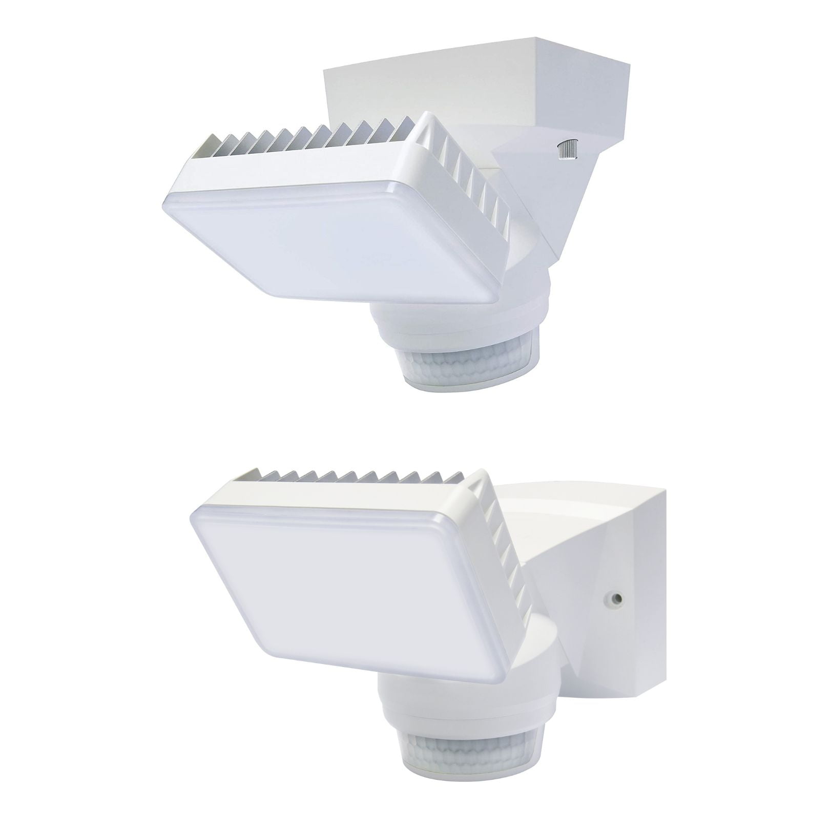 IQ America Motion Security Floodlight 1600 Lumen 180 deg 70ft detection Wall Eave Mount WH