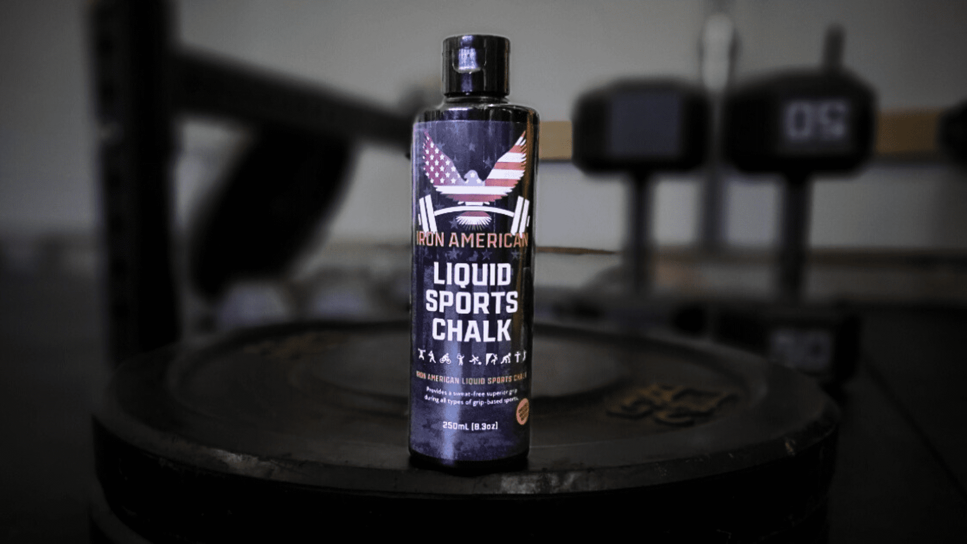 IRON AMERICAN Liquid Sports Chalk, White, 250ML - Grip Enhancer for All Grip Based Sports or Activities Gym Chalk