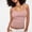 Pink, variant on Women Tank Top Ribbed Tank Tops for Women Square Neckline Crop New Camisole Wear Knitting Solid Color Bottoming Crop Top Womens Basic Tank Tops Blouses for Women Casual Coffee M