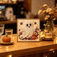 thumbnail image 6 of Halloween Pearl Art DIY Kit Cute Ghost Pearl Painting Set Plastic Complete Kit & For All Ages for Fall Home Decor Wall Art Beginner Crafts & Seasonal Party Gifts by MPOISVA, 6 of 10