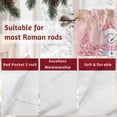 thumbnail image 7 of Valances for Windows Christmas Snowman Rod Pocket Cafe Window Treatments Valance Curtains for Kitchen Bathroom Laundry Basement Windows 60"x18", 7 of 7