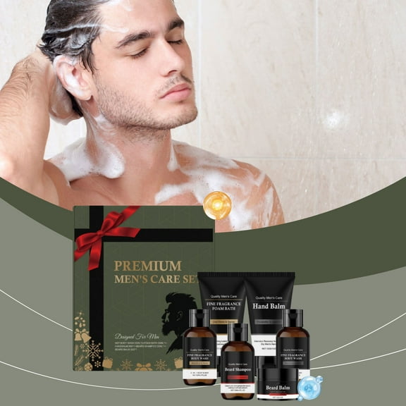 HYLLai Soap Advent Calendar 2025 for Men, Includes 24 Travel-Size Grooming Products for Beard, Hair, and Skin Care, Perfect Gift for Stylish Men, 90ml