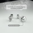 thumbnail image 4 of SilverCloseOut Aretes Pequeños con Forma de Calavera para Mujer en Plata de Ley - 4 Mm, 4 of 7