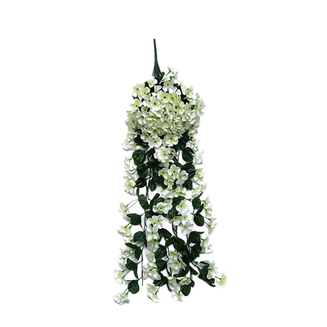 Artificial Flower Simulation Rattan Violet Hanging Rattan Wall Hanging Orchid Hanging Basket Flower Living Room Balcony Home Decoration Wall