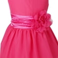 thumbnail image 7 of Haitryli Flower Girl Dress for Kids Sleeveless V-Neckline Bridesmaid Wedding Party Dresses Formal Rose 12, 7 of 7